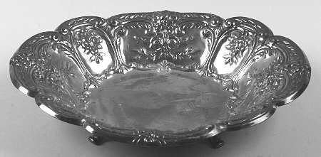 Vienna (Silverplate, Hollowware) Footed Plated Oval Vegetable Bowl