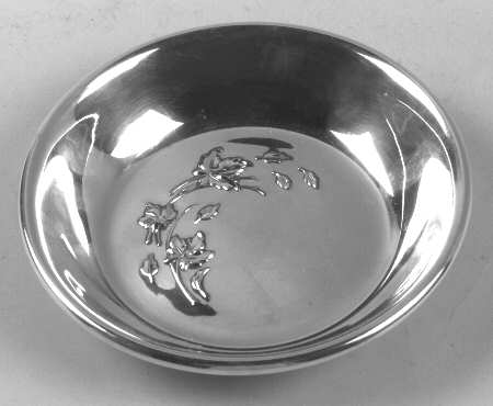 Autumn Leaves (Sterling, 1957, Hollowware) Sterling Bon Bon Bowl