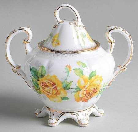 Royal Rose Sugar Bowl & Lid