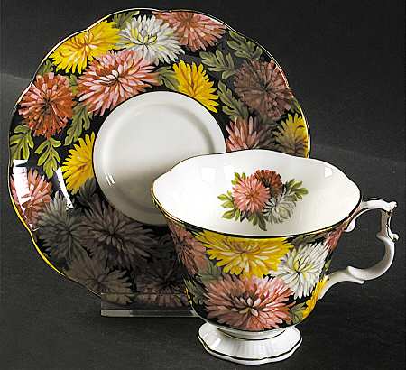 Christine Footed Cup & Saucer Set by Royal Albert
