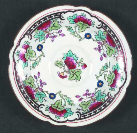 Indiana (Green Trim) Saucer