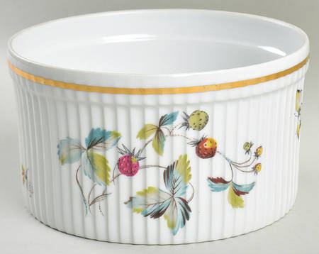Strawberry Fair (Oven To Table, Gold) 6" Souffle