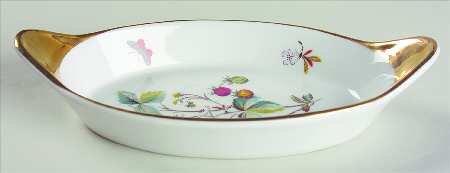 Strawberry Fair (Oven To Table, Gold) 9" Augratin