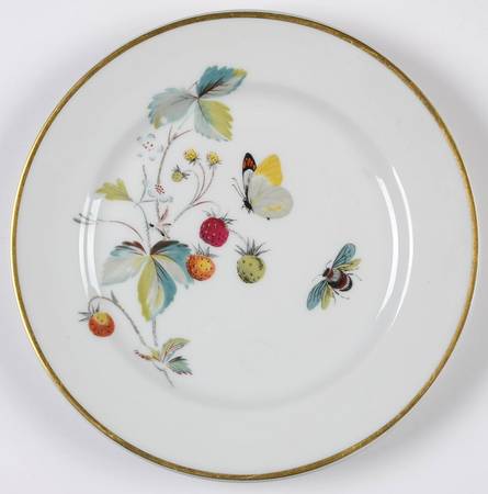 Strawberry Fair (Oven To Table, Gold) Bread & Butter Plate