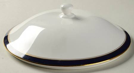 Colonnade Blue Lid for Round Vegetable