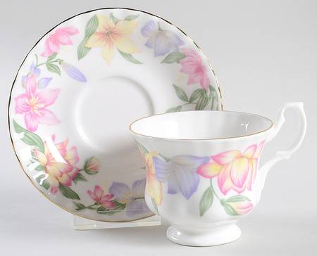 Fair View Footed Cup & Saucer Set