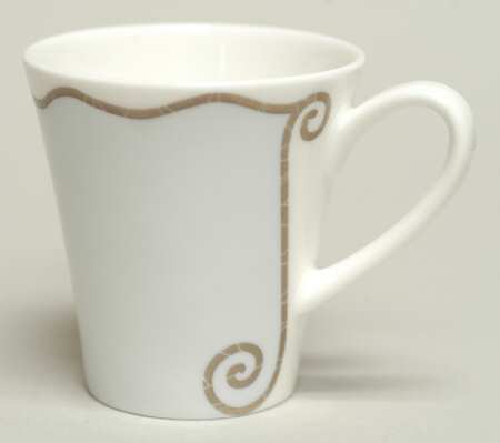 Frivolous Blue Flat Demitasse Cup