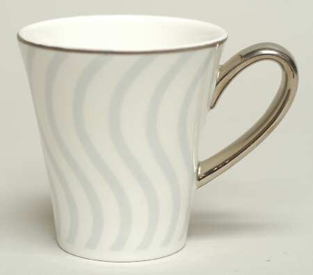 Frivolous Blue Flat Accent Demitasse Cup