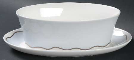 Frivolous Blue Gravy Boat & Underplate/Relish