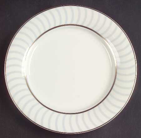 Frivolous Blue Accent Salad Plate