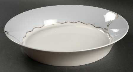 Frivolous Blue 13" Pasta Serving Bowl