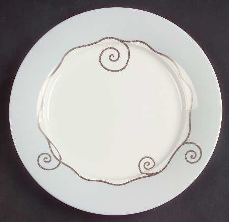 Frivolous Blue Salad Plate