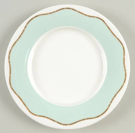 Frivolous Green Bread & Butter Plate