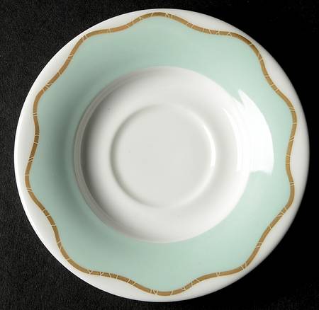 Frivolous Green Saucer for Demitasse Cup