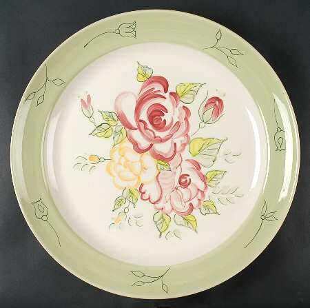 Rose Garden Deep Round Platter