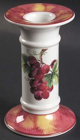 Vintage Grape Small Candlestick
