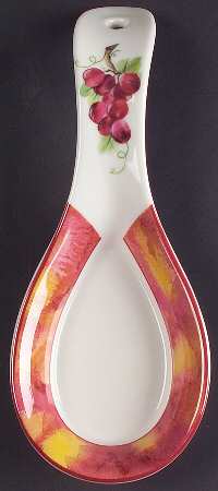 Vintage Grape Spoon Rest/Holder (Holds 1 Spoon)