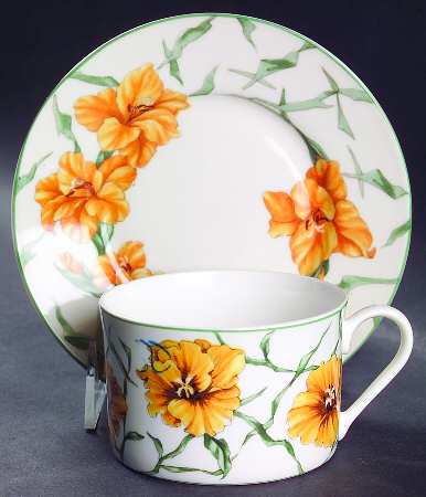 Rhapsody Flat Cup & Saucer Set