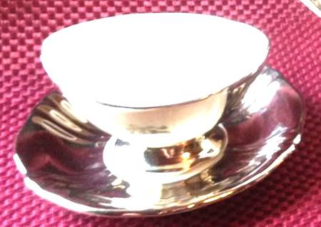 Our Wedding Footed Cup & Saucer Set