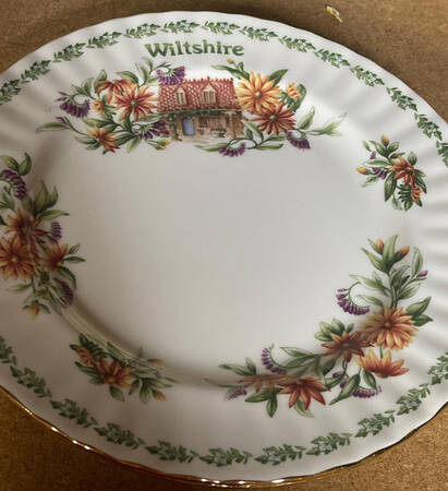 English Country Cottages Salad Plate
