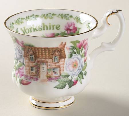 English Country Cottages Footed Demitasse Cup