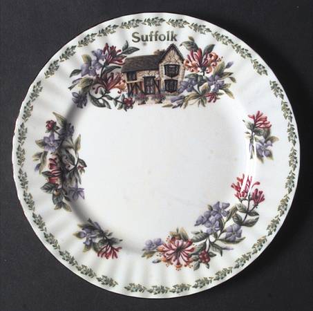 English Country Cottages Salad Plate