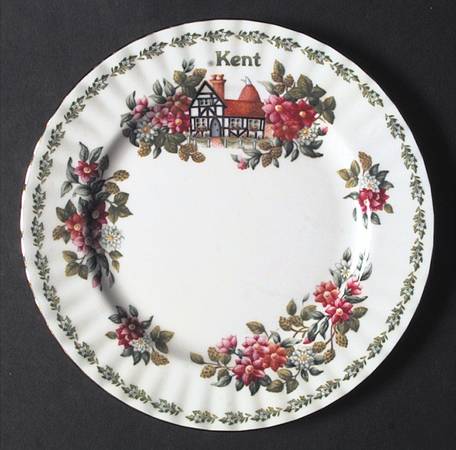 English Country Cottages Salad Plate