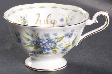 Flower of The Month (Newer, Hampton) Footed Cup