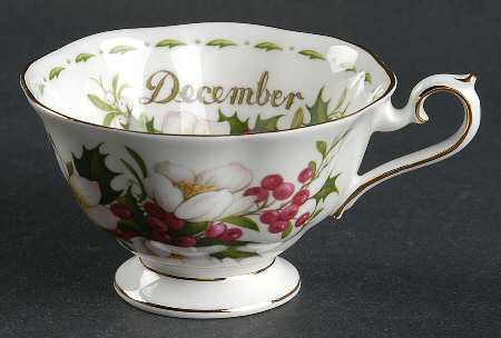 Flower of The Month (Newer, Hampton) Footed Cup