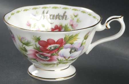 Flower of The Month (Newer, Hampton) Footed Cup