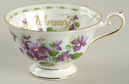 Flower of The Month (Newer, Hampton) Footed Cup