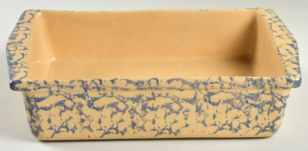 Spongeware Blue 12" Rectangular Baker