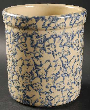 Spongeware Blue 2 Quart High Jar