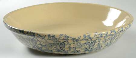 Spongeware Blue 11" Pasta Serving Bowl