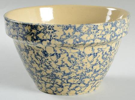Spongeware Blue 8" Mixing Bowl