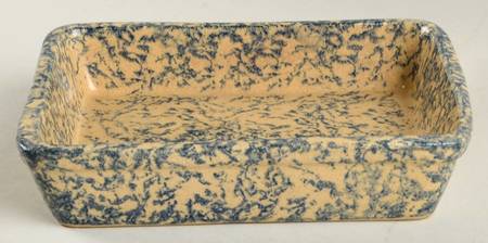 Spongeware Blue 7" Rectangular Baker