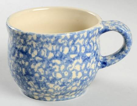 Spongeware Blue Mug