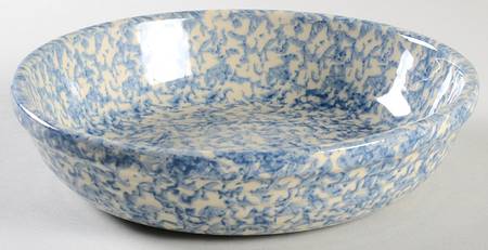 Spongeware Blue 8" Individual Pasta Bowl