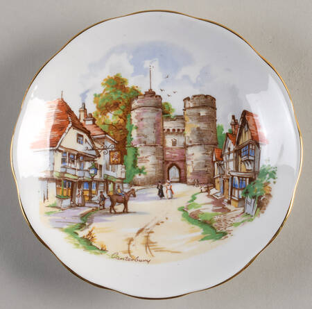Beautiful Britain Saucer for Footed Cup
