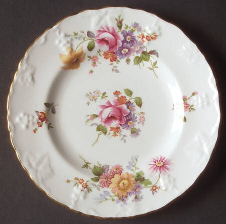 Derby Posies (Vine Shape) Bread & Butter Plate