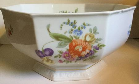 Flowers (Maria Stamp) Large Fruit Bowl