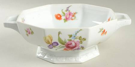 Flowers (Maria Stamp) Round Vegetable No Lid