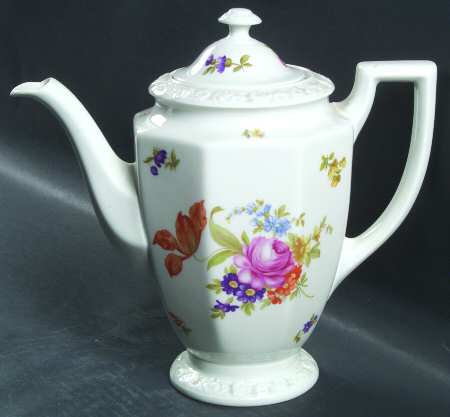 Flowers (Maria Stamp) Coffee Pot & Lid