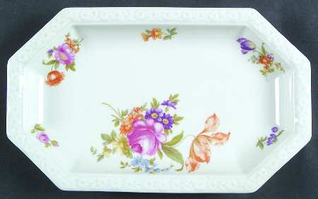 Flowers (Maria Stamp) 11" Oval Serving Platter