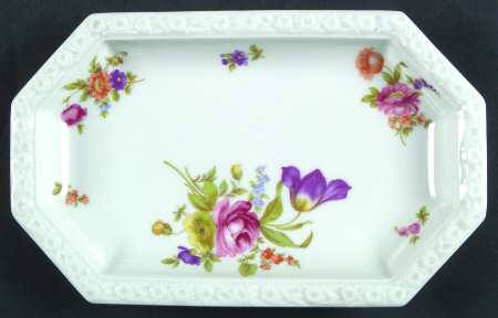 Flowers (Maria Stamp) 9" Oval Serving Platter