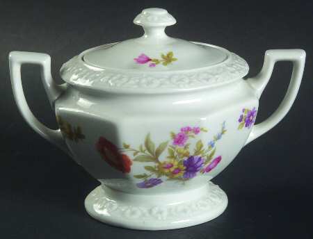 Flowers (Maria Stamp) Mini Sugar Bowl & Lid