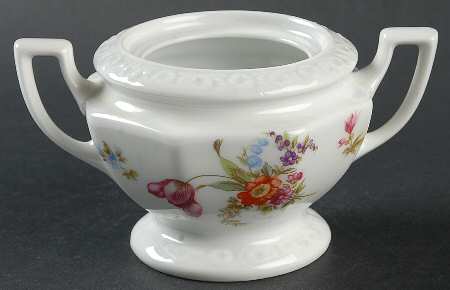 Flowers (Maria Stamp) Sugar Bowl No Lid