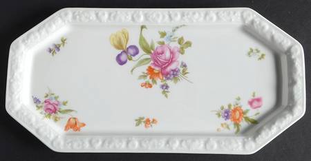 Flowers (Maria Stamp) Tray for Creamer & Sugar with Lid