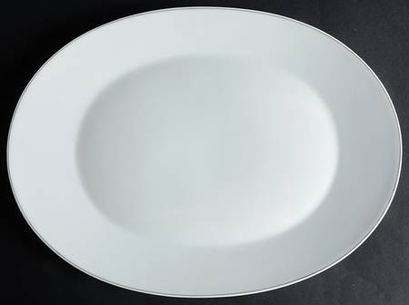 Secunda Gray Grau (Form E) 15" Oval Serving Platter
