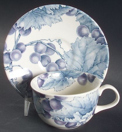 Bordeaux Flat Cup & Saucer Set